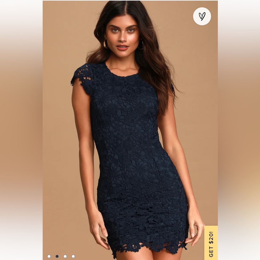 Navy blue lulus dress size S